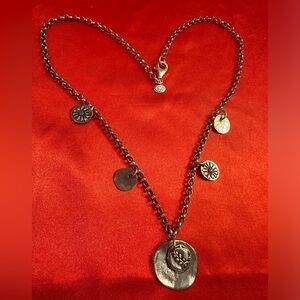 WOW POSHMARK - Authentic Silpada Floral Sterling Silver Coin Necklace